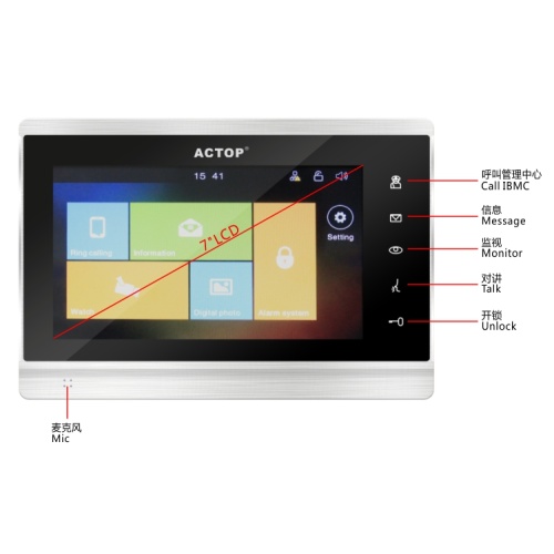 Apartment IP Video Intercom System für zu Hause