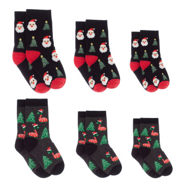 Calcetines hasta la rodilla de algodón navideño para bebés y niños