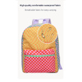 Printed Square Check Bag 600D Oxford Cloth Kids Bag Pack