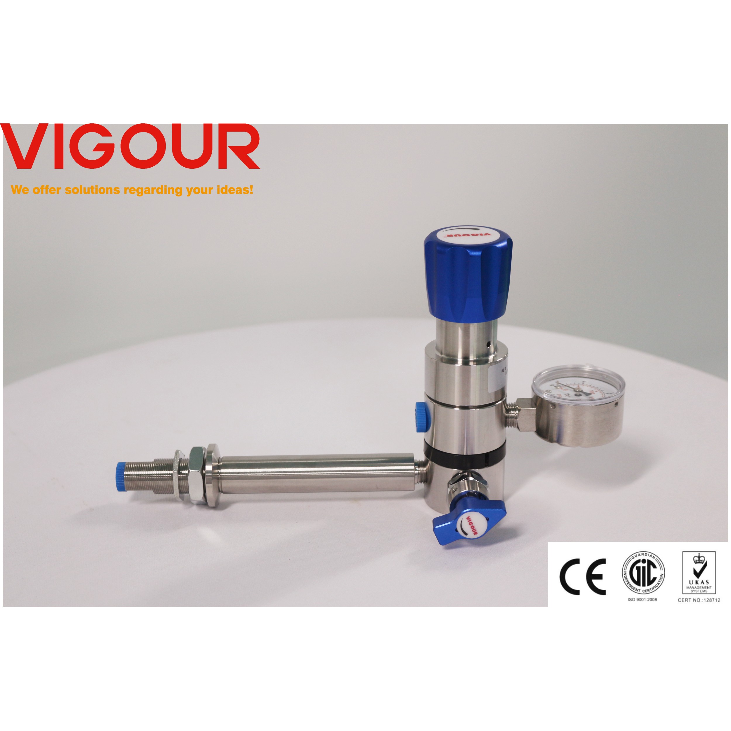 Tapping Point Regulator Bench-mounting Co2 Regulator Tapping Points Gas Stick Assemblies, High ...
