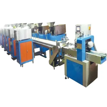 DZB-460 Fully Automatic 12 Colors Automatic Pouch Wrapping Machine for Plasticine Clay Modeling