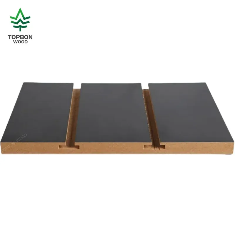 Custom Wholesale 4x8 Feet 18mm Slot Wall Laminated Melamine MDF Slatwall Panel