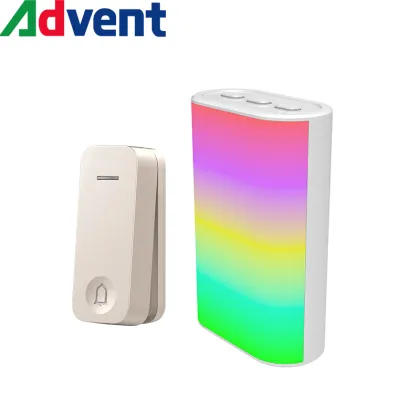 Color Light Doorbell Wireless with 32 Ringtone Chime