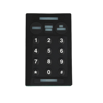 digital printing rubber Keypad with Conductive Pill