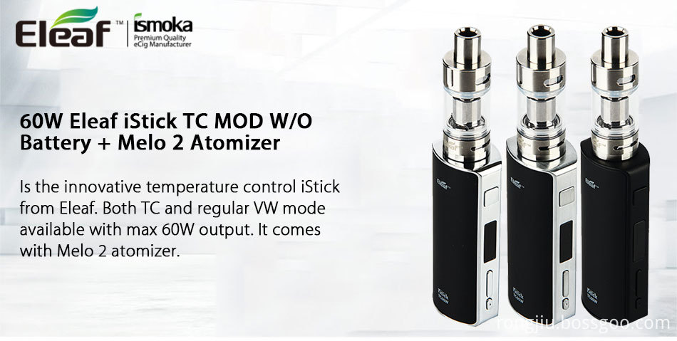 elfbar nachfüll pod läuft aus Eleaf iSmoka iStick TC 60W Temp Control Box Mod Full Kit (w/ Melo 2 Ta