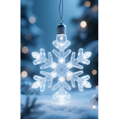 Christmas outdoor snowflake lights