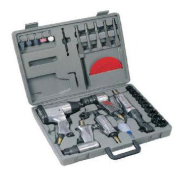 40pcs Air Tool Kit: Impact Wrench, Ratchet Wrench, Air Hammer, Air Die Grinde