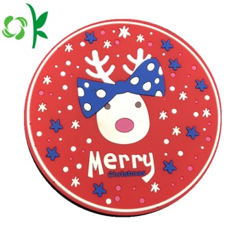 Eco-friendly Silicone Tea Cup Christmas Coaster Sets