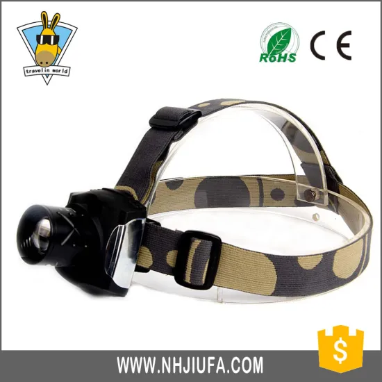 JF Aluminum Alloy Rechargeable Head Flashlight