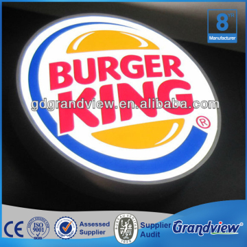 acrylic single side 3d advertising led light box sign