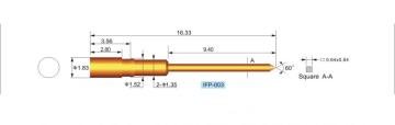 Interface Probe Straight Metal Pin IFP-003 for Transmitting Electrical Signals