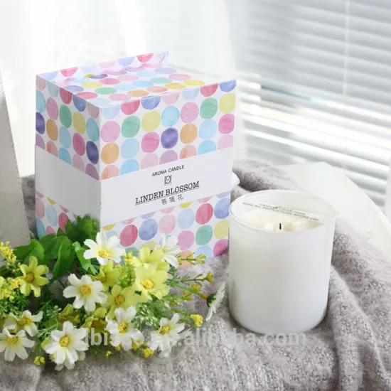 high quality candle glass jars packaging boxes