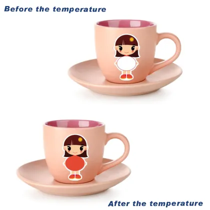 cartoon sticker that can change the temperature