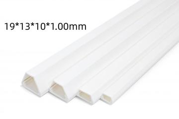 19*13*10*1.00mm trapezoidal pvc cable trunking