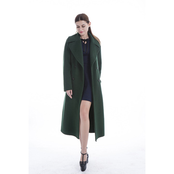 Cappotto invernale in cashmere verde di nuovo stile