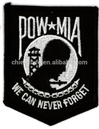 Embroidery Patches - Heat-Seal POW-MIA Memorial Patch (Patch/Emblem/Badge/Label/Crest/Insignia)