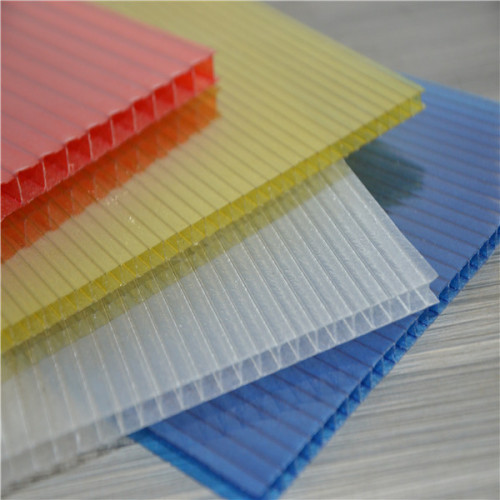 colored CE ISO certification polycarbonate hollow sheet