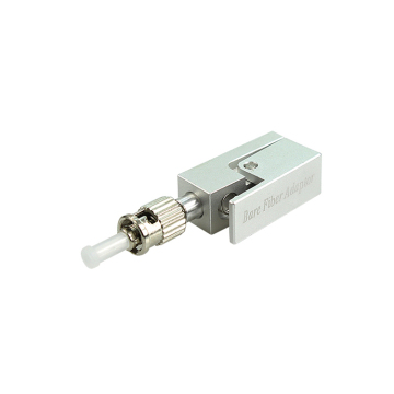 Metal Square Silver ST Bare Fiber Optic Adapter with SMA for Testing