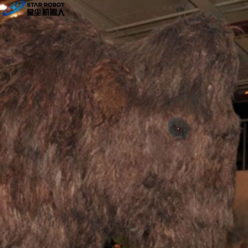 Ukuran hidup animatronic hewan model mammoth
