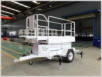 Trailed Portable Mobile Hydraulic Scissor Lift Platform