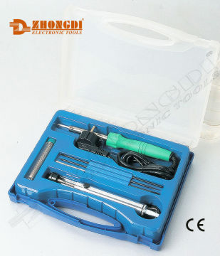 High quality 5pcs (PCB repair tools,desoldering pump,soldering iron,etc) soldering tools set of Ningbo ZD
