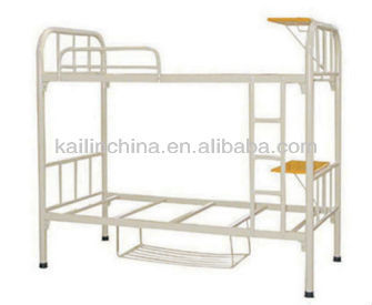 modern design factory direct price customized green material dormitory bed metal understructure school bunk steel bed