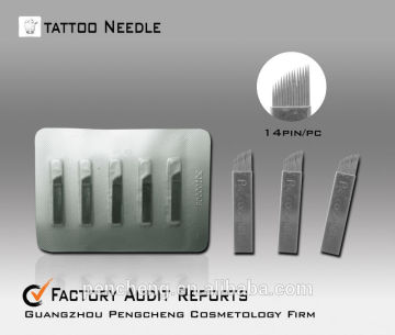 manufacture supplies sterilized tattoo needles(14pins)