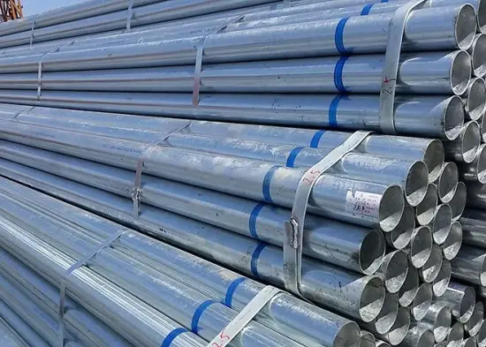 hot dipped GI round galvanized steel tube pipe