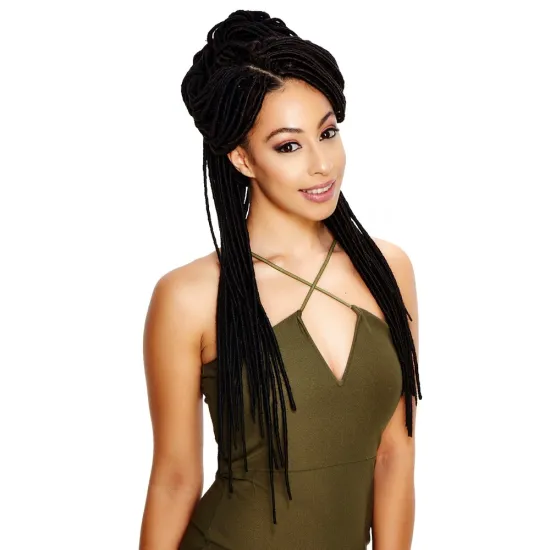 High temperature Micro Afro Soft Dead Lock Crochet Hair Extensions Synthetic Fiber Braiding Faux Locs  synthetic hair extension