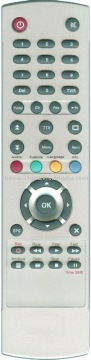 TV remote control with 43 keys