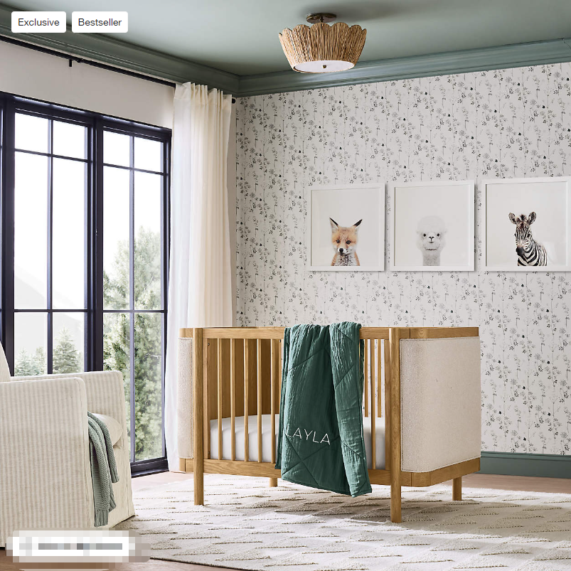 Raffia Flush Mount Kids Ceiling Light (5)