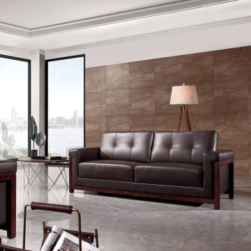 Modern 2-Seater Office Sofa Sets in PU Leather for Living Room and Office