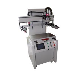 Flat screen printing machine with T-Groove table