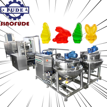 Industrial High-Capacity Jelly Candy and Gummy Bear Production Line Machinery