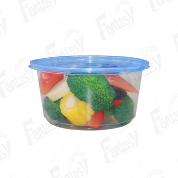 Disposable PET Round Salad Food Container Bowl