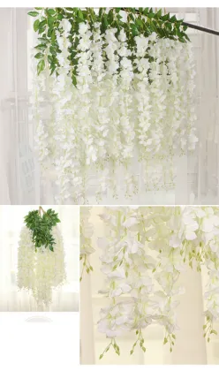 YAYUN A-1049 Artificial Wisteria Vine - Wedding Party Event Decorations