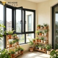 Weatherproof Sound Insulation Glazing Casement Window for Modern Villa