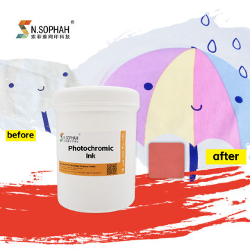 Sunlight Activated Photochromic Ink for Textile Screen Printing