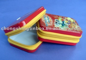 Tin can with zipper