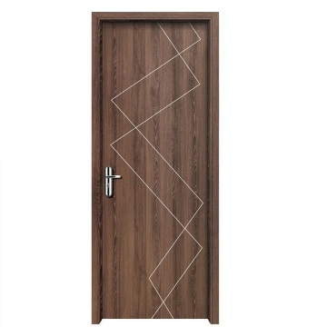 Puerta de melamina moldeada por madera contrachapada MDF