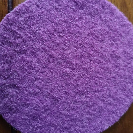 Knitted 100% boiled wool fabric