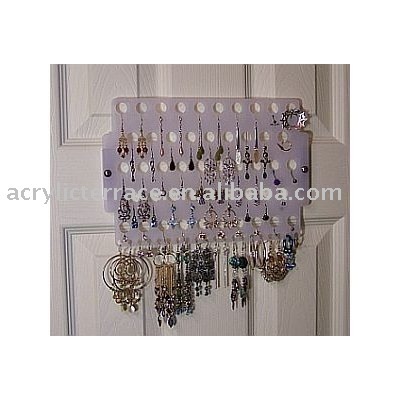 Slatwall Plexiglass Earring Display