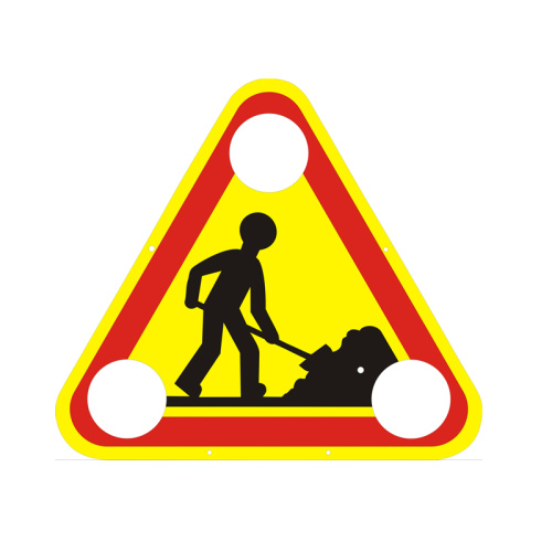 Temporary Traffic Sign For Road Works at Street Working Zone Temporary Sign Factory