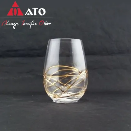 Lead Free Crystal Solid Colored Wine Glass Set