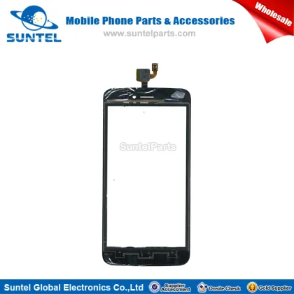 Black touch sensitive screen replacement for wiko lenny