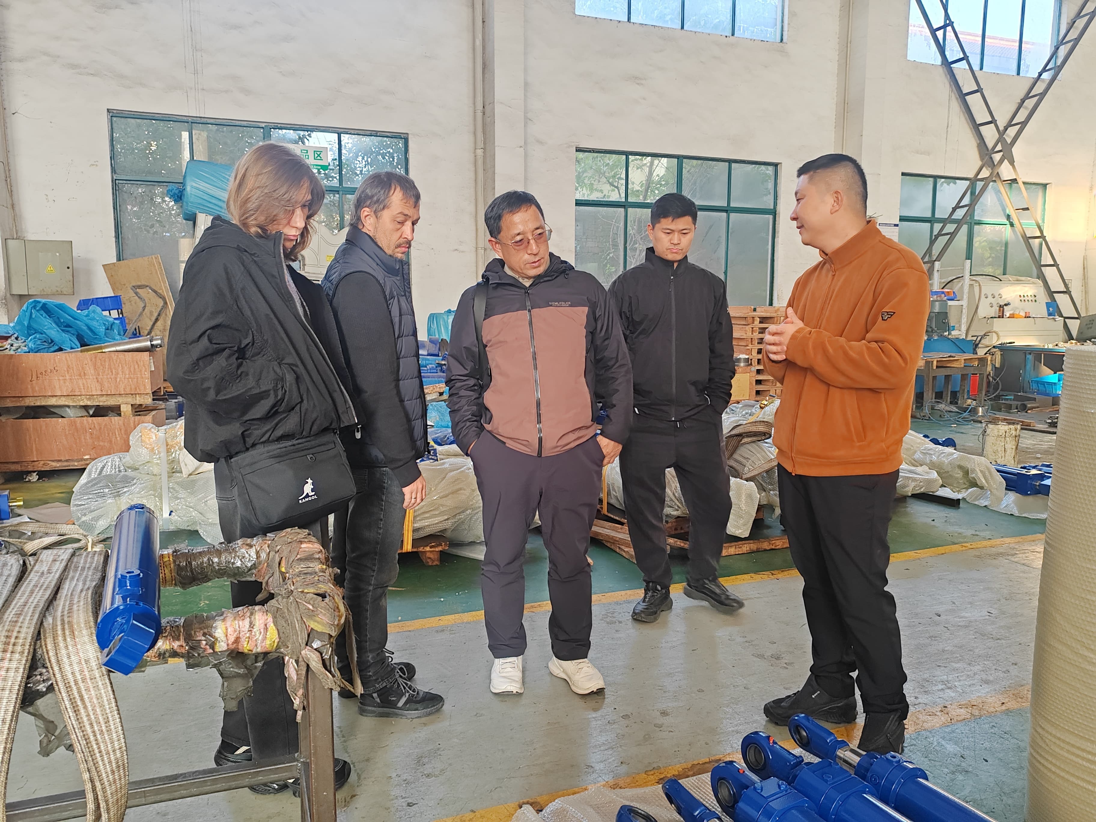 Russian customer visits factory