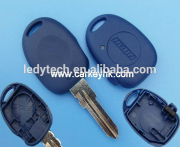 Good price Car key Fiat 1 button remote key shell blank keys cover case in blue