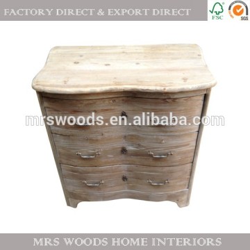vintage recycled fir wood handcrafted curved front dresser cabinet with drawer industrial bedroom furniture