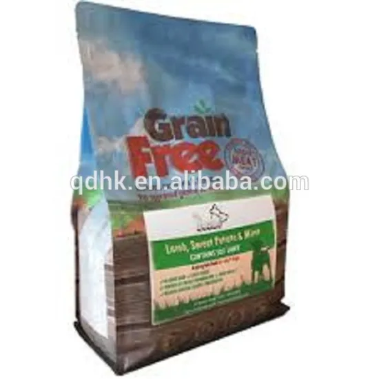 Reealable aluminum foil bag with zipper,dog food packaging bag