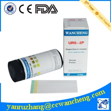 Best supplier---urine glucose protein test strip 2 parameter FDA, CE
